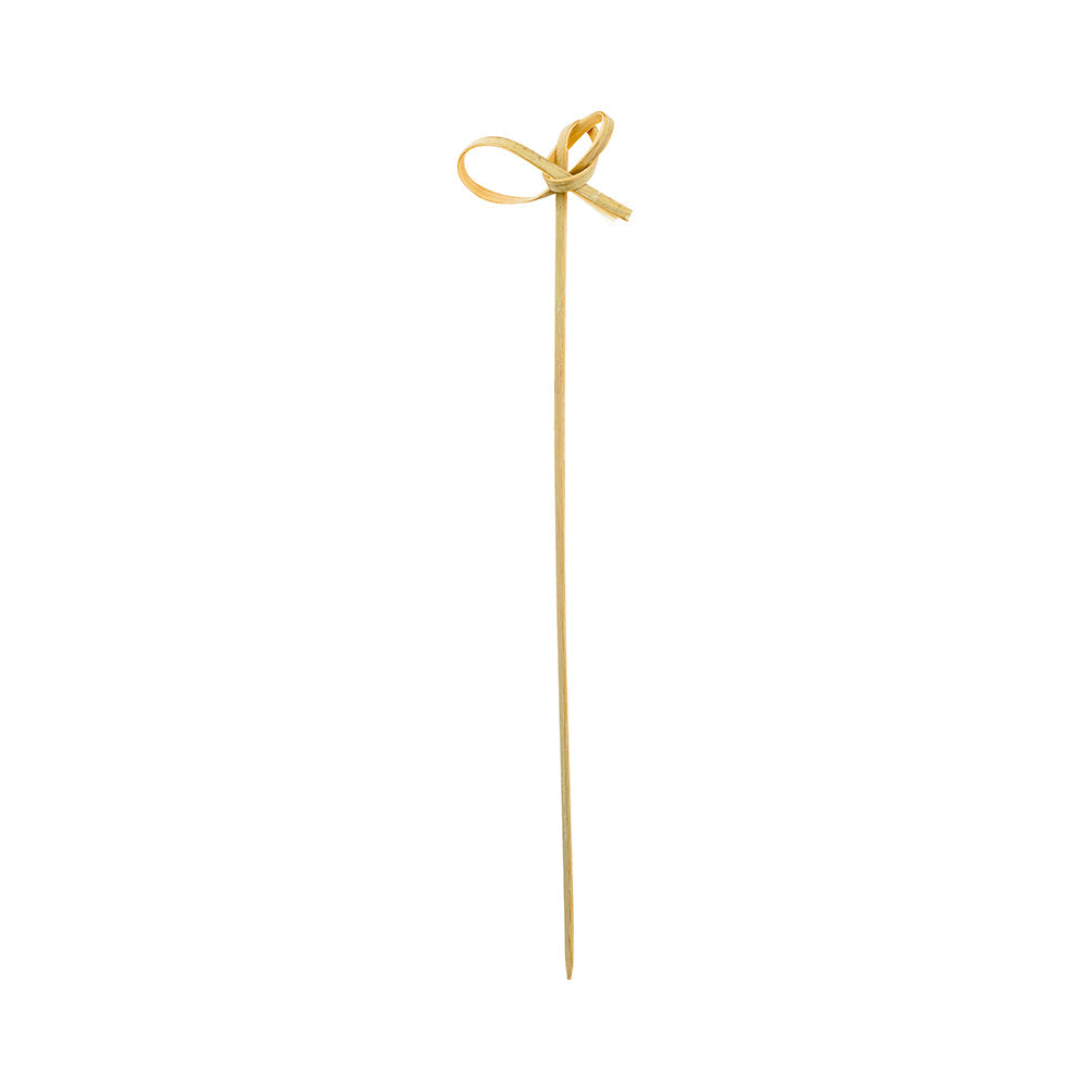 Pixy Bow Tie Skewer - Bamboo - 6" x 1" x 1" - 1000 count box