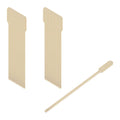 Restpresso Natural Bamboo Paddle Coffee Stirrer - 6" - 1000 count box