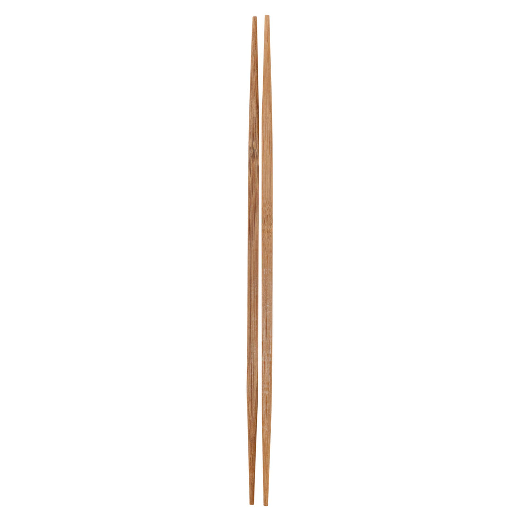 Bambuddha Carbonized Bamboo Contour Chopsticks - Disposable - 9 1/2" x 1/2" - 1000 count box