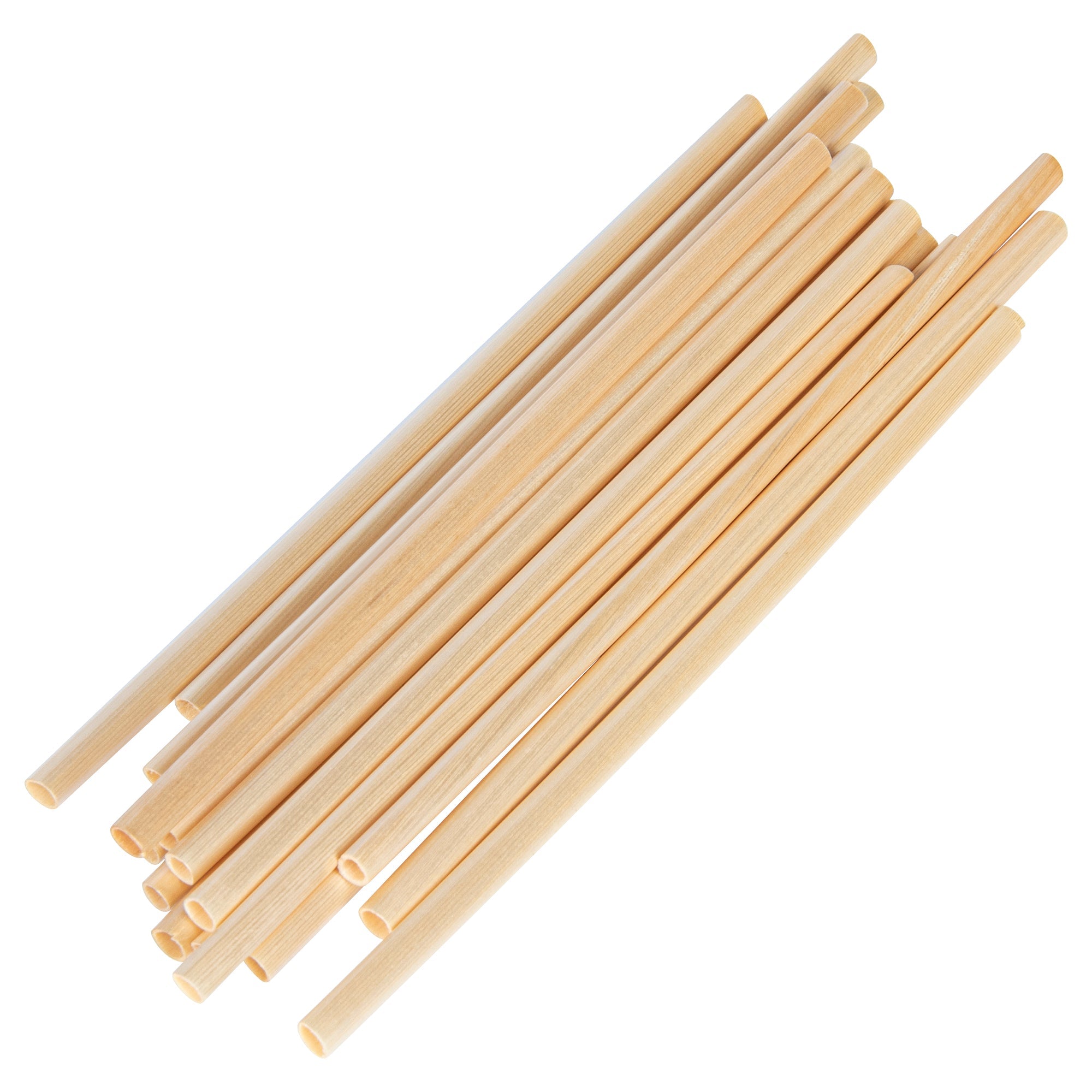 Bev Tek Natural Hay Cocktail Straw - Biodegradable - 5" - 1000 count box