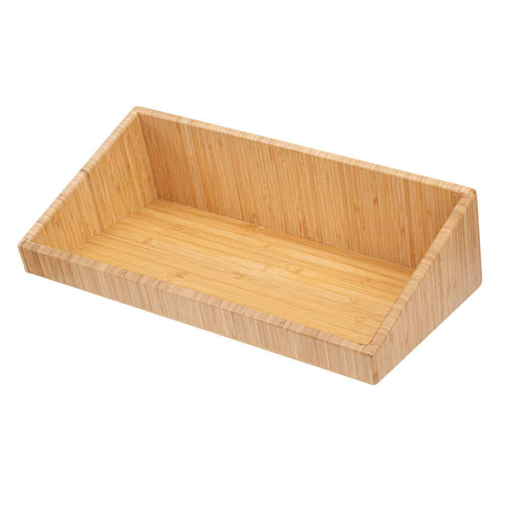 Eco Display Rectangle Natural Bamboo Display Bin - 20" x 12" x 7" - 1 count box