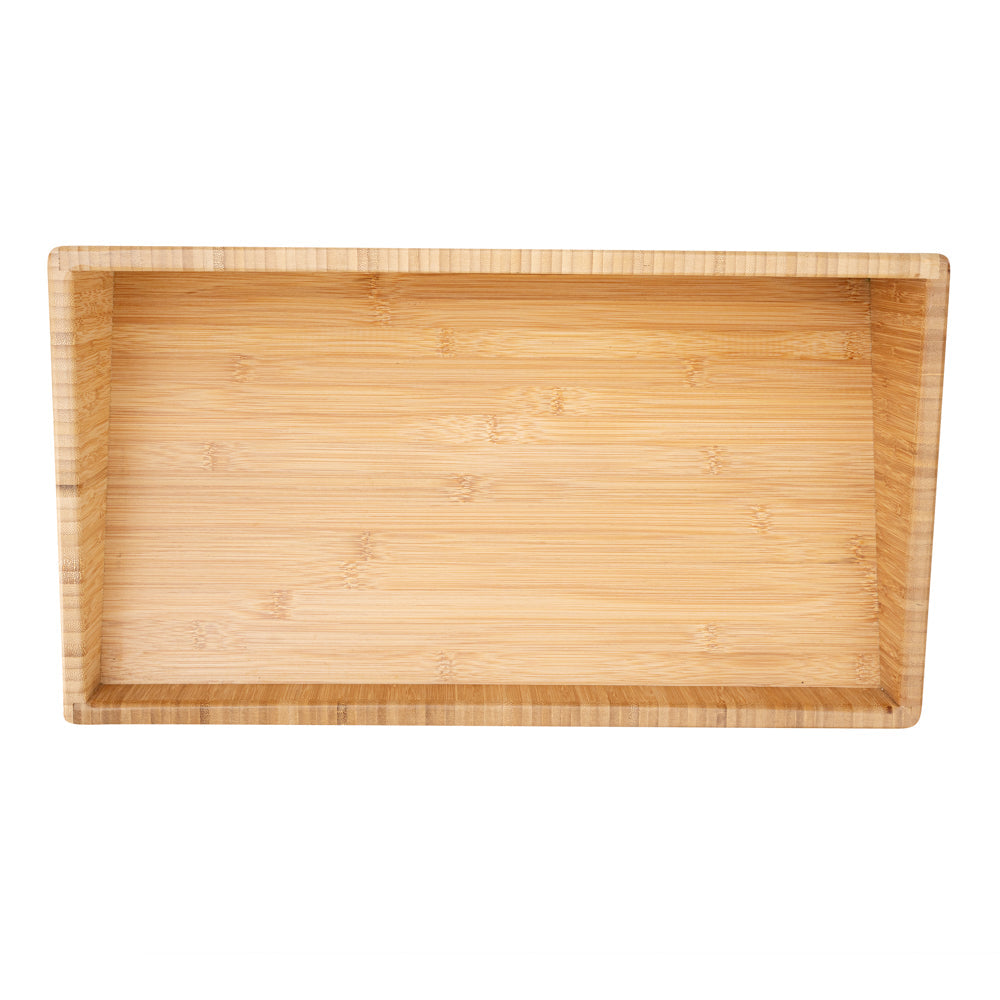 Eco Display Rectangle Natural Bamboo Display Bin - 20" x 12" x 7" - 1 count box