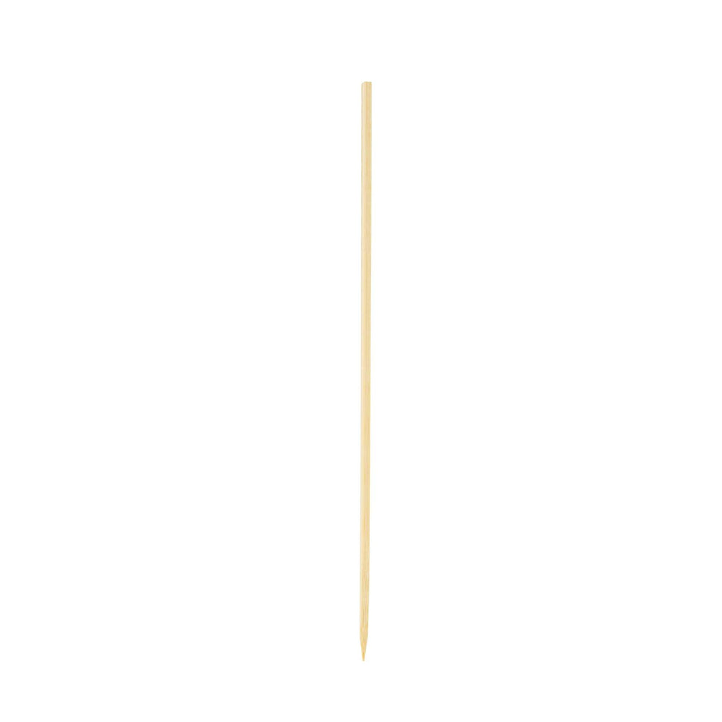 Pixy Natural Bamboo Pointed Square Skewer - 6 1/2" - 100 count box