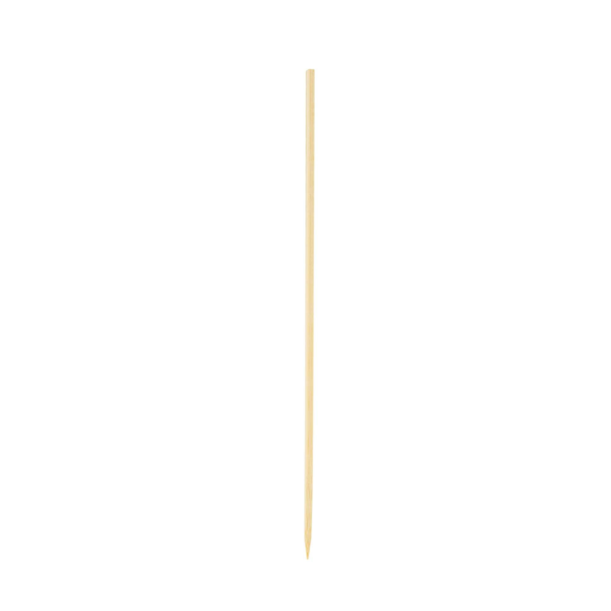 Pixy Natural Bamboo Pointed Square Skewer - 6 1/2" - 100 count box