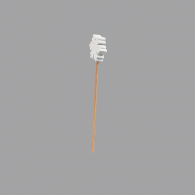 Pixy White Bamboo Snowflake Pick - 3 1/2" - 100 count box