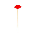 Pixy Red Bamboo Sexy Lips Pick - 2 3/4" - 100 count box