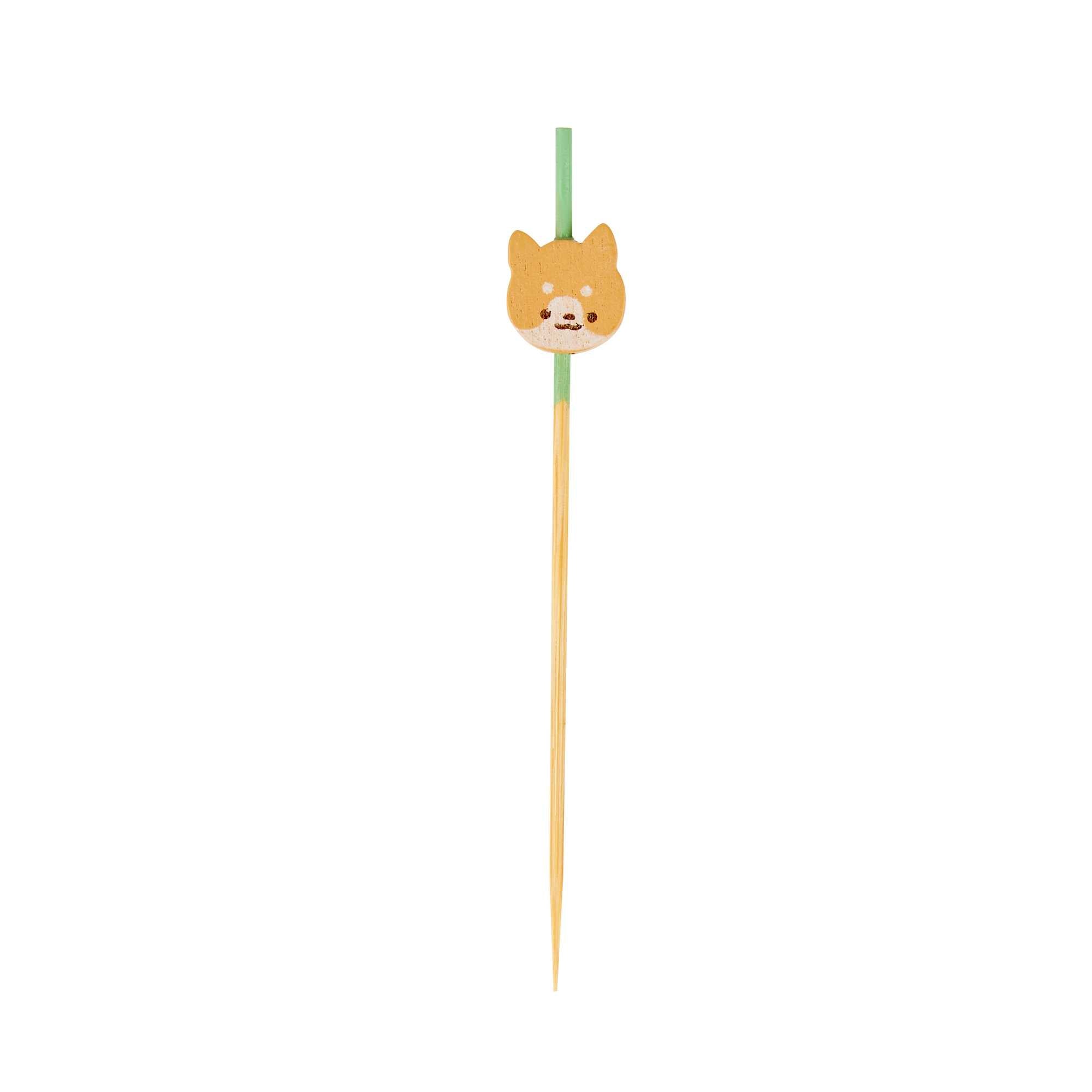 Pixy Orange Bamboo Cat Pick - 3 1/2" - 1000 count box