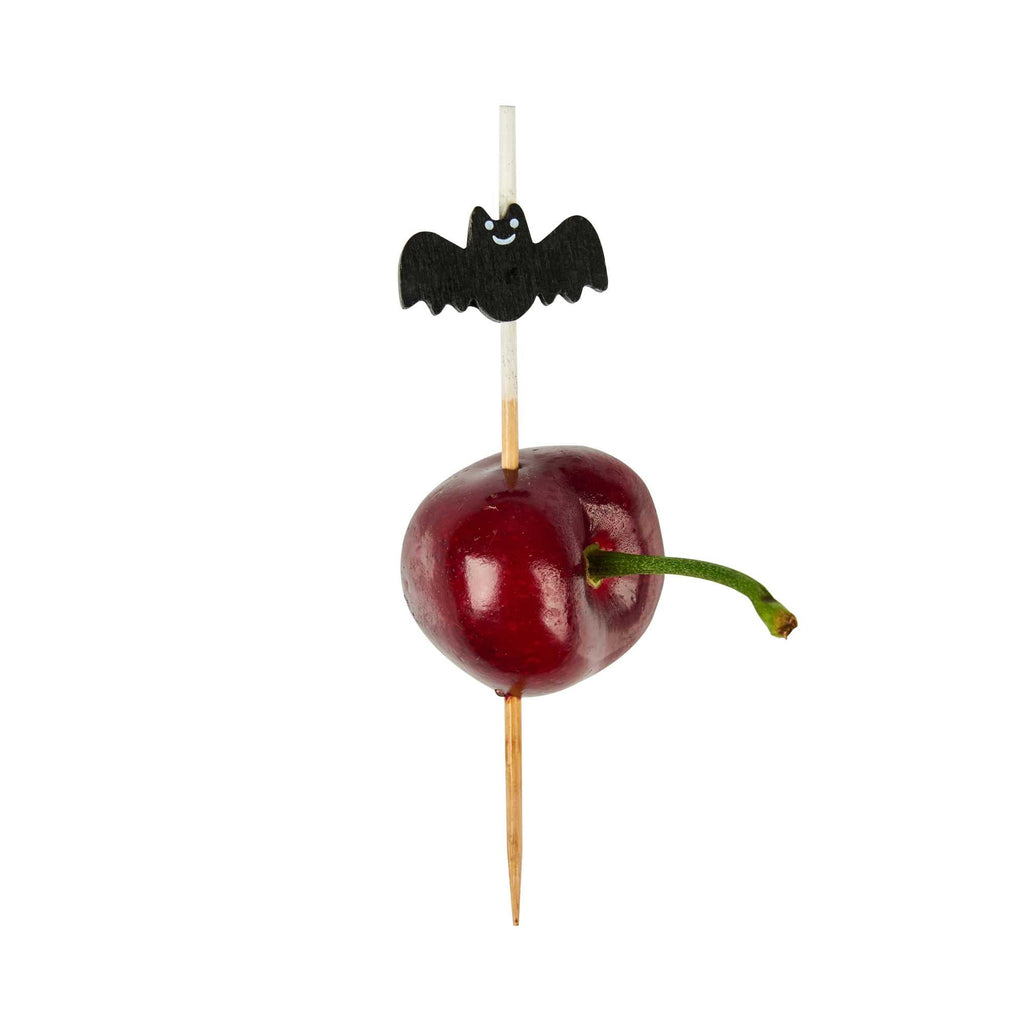 Pixy Black Bamboo Happy Bat Pick - 3 1/2" - 100 count box