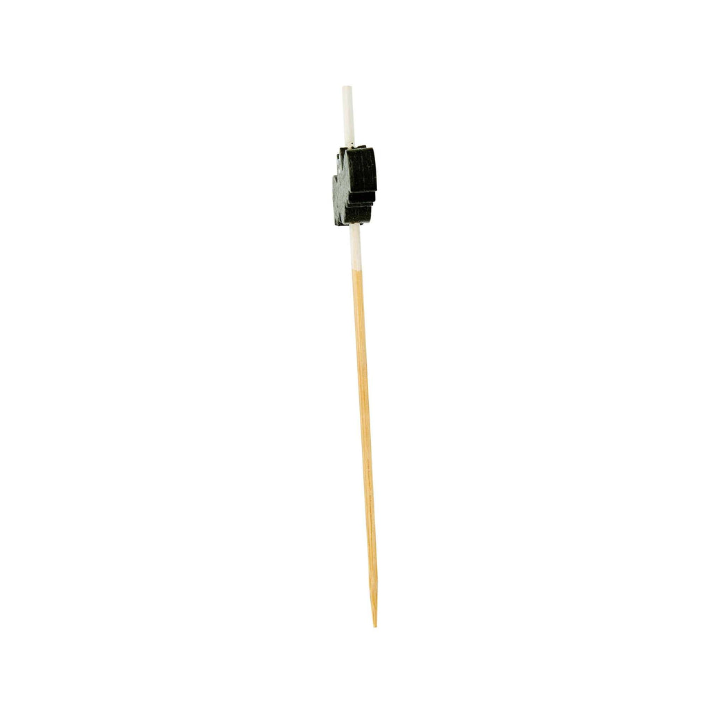 Pixy Black Bamboo Happy Bat Pick - 3 1/2" - 1000 count box