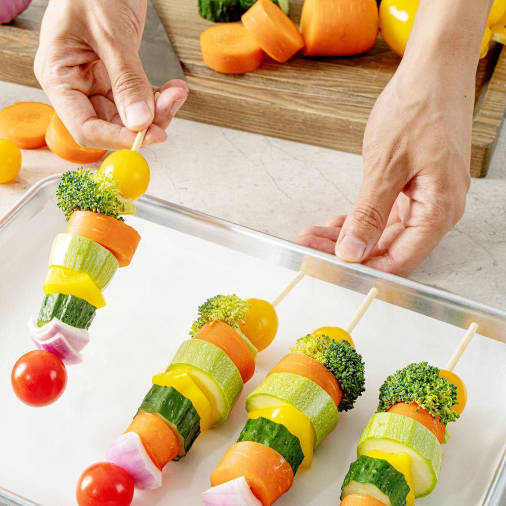 Robata Sturdy Natural Bamboo Grilling Skewer - Heavy Duty - 8" - 1000 count box