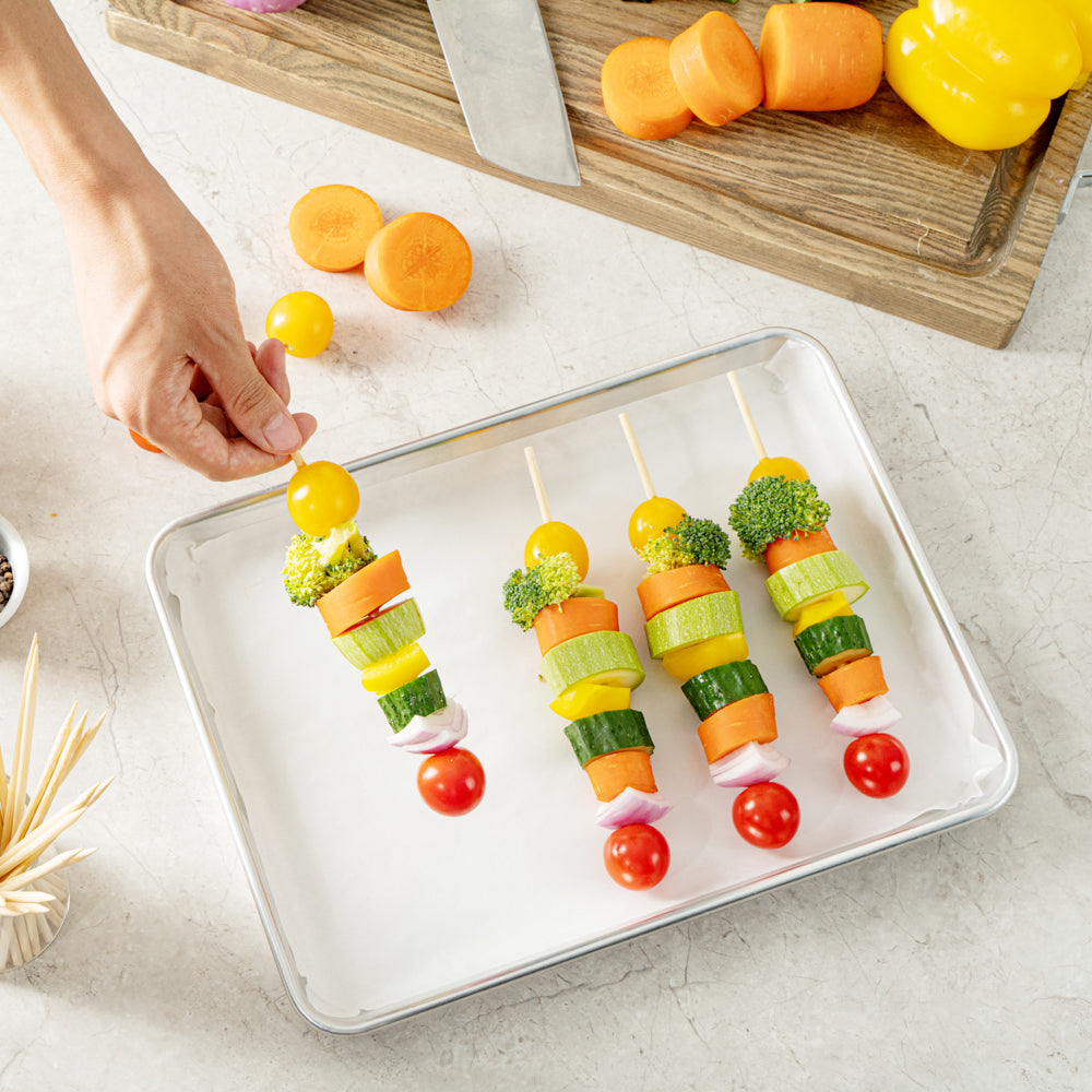 Robata Sturdy Natural Bamboo Grilling Skewer - Heavy Duty - 8" - 1000 count box
