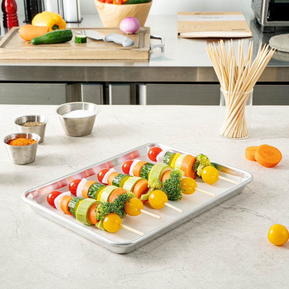 Robata Sturdy Natural Bamboo Grilling Skewer - Heavy Duty - 8" - 1000 count box