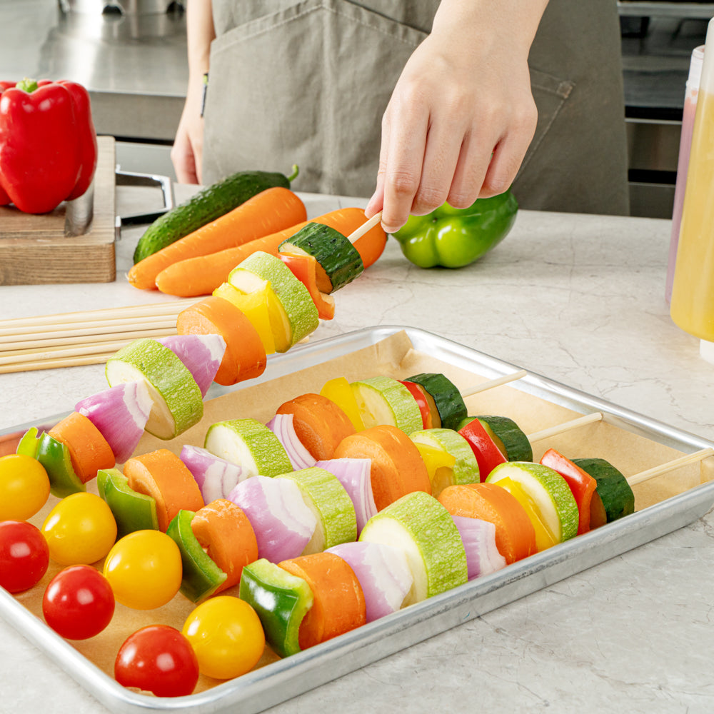 Robata Sturdy Natural Bamboo Grilling Skewer - Heavy Duty - 12" - 1000 count box