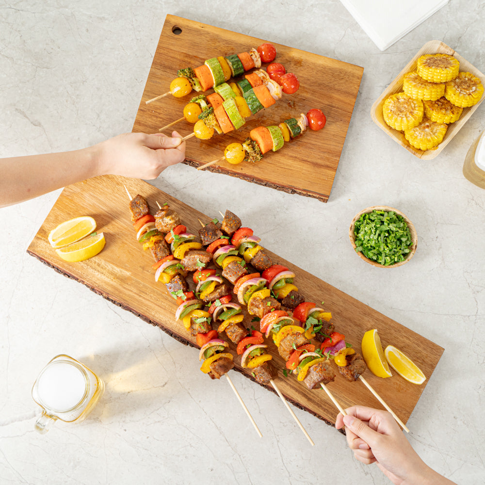 Robata Sturdy Natural Bamboo Grilling Skewer - Heavy Duty - 16" - 1000 count box