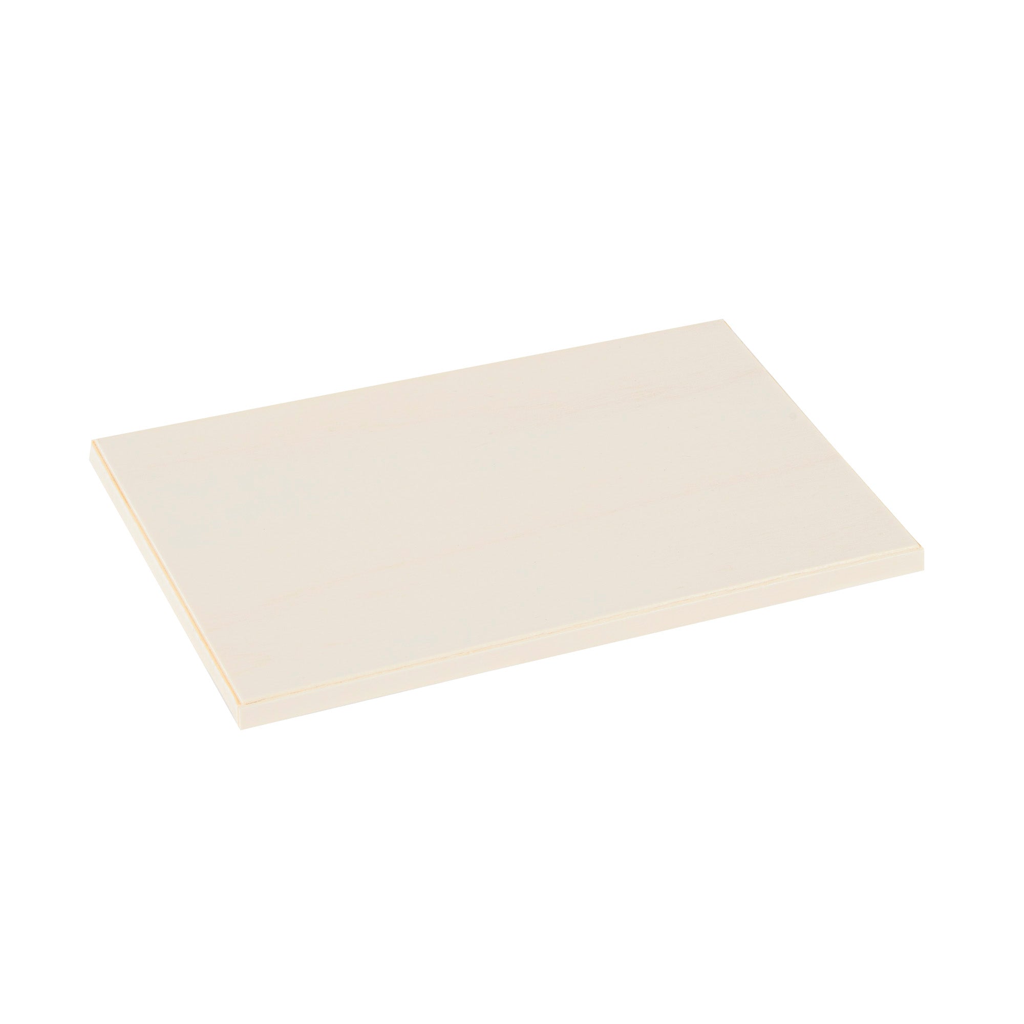 Taipei Rectangle Natural Poplar Lid - Fits 25 oz Bento Box - 100 count box