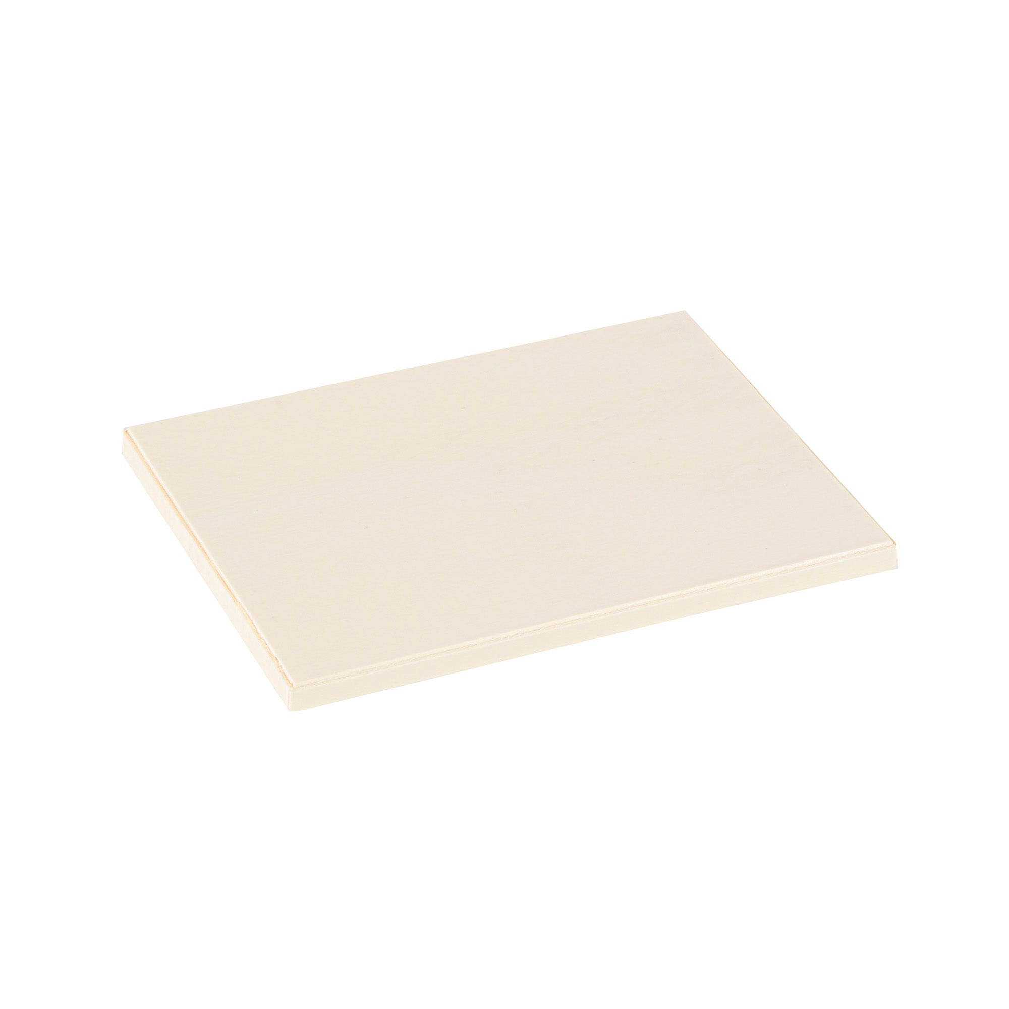 Taipei Rectangle Natural Poplar Lid - Fits 24 oz Bento Box - 100 count box