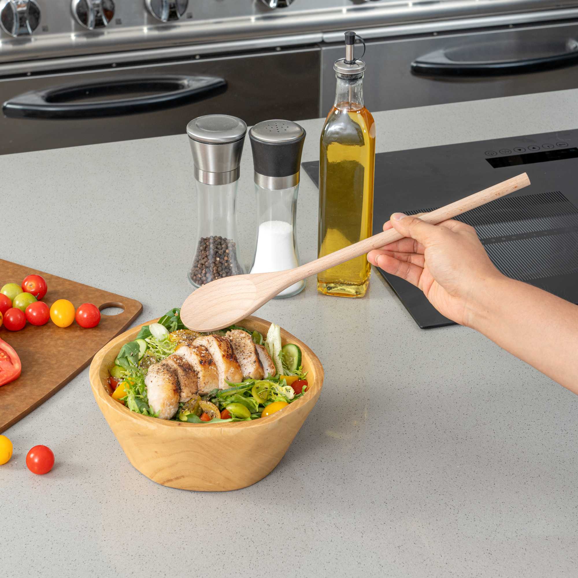 Nature Tek Beechwood Wooden Spoon - 14" - 1 count box