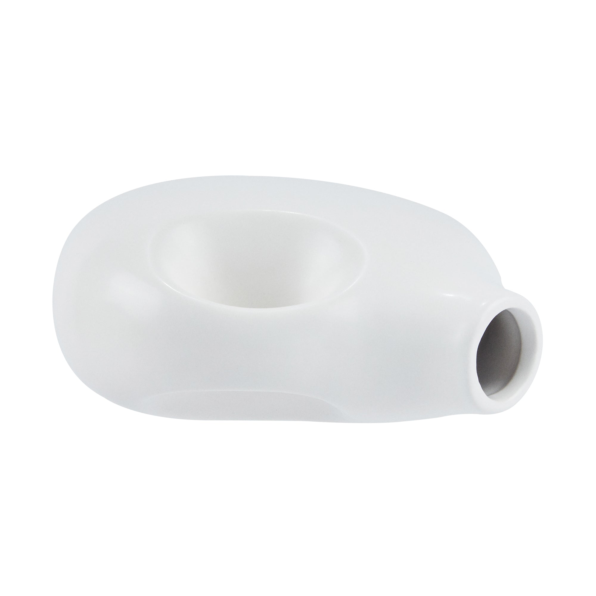 Table Art White Ceramic Jug Vase - 7'' x 3 1/4'' x 7'' - 1 count box