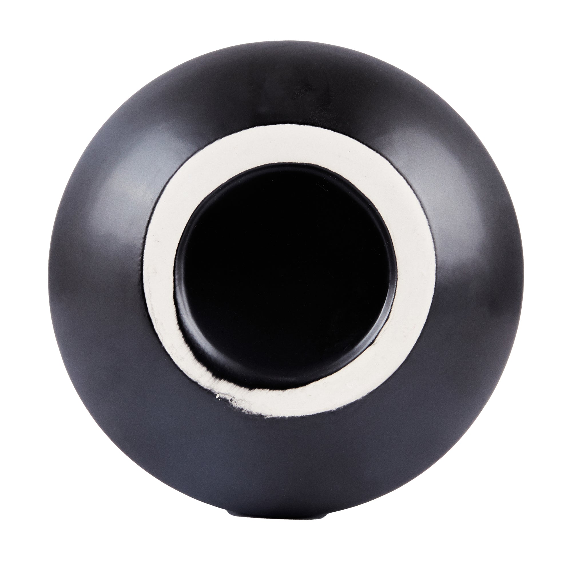 Table Art Black Ceramic Tea Cup Vase - 6'' x 6'' x 5 1/2'' - 1 count box