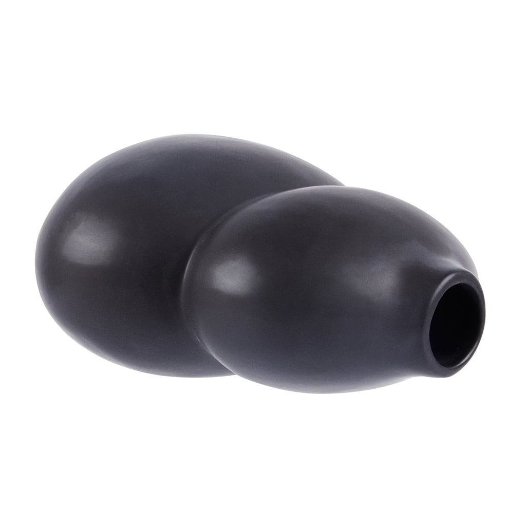Table Art Black Ceramic Gourd Vase - 6 1/2'' x 4'' x 7'' - 1 count box