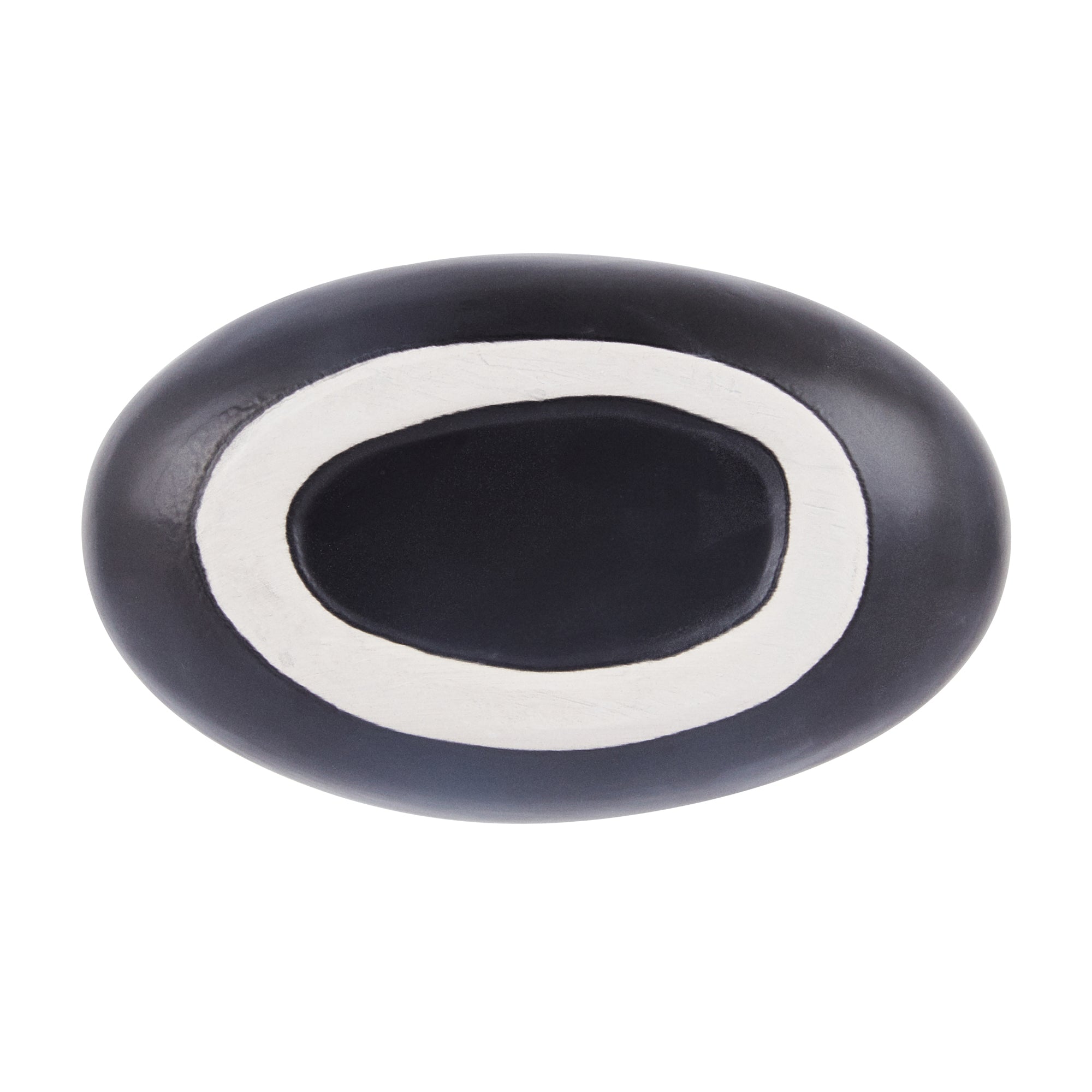 Table Art Black Ceramic Gourd Vase - 6 1/2'' x 4'' x 7'' - 1 count box