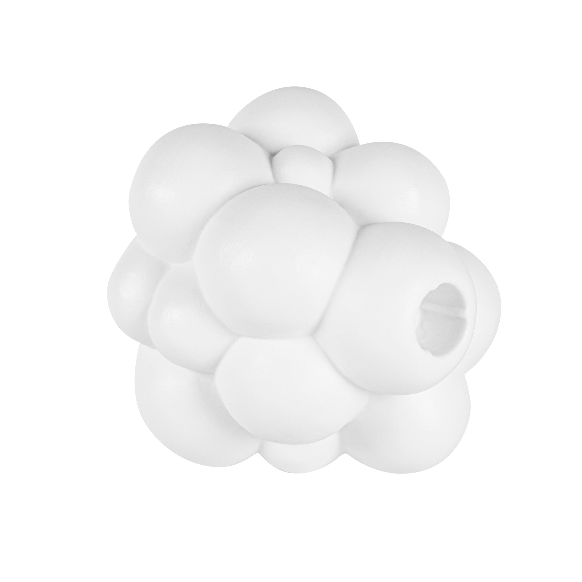 Table Art White Ceramic Bubble Vase - 5'' x 5'' x 4 1/4'' - 1 count box