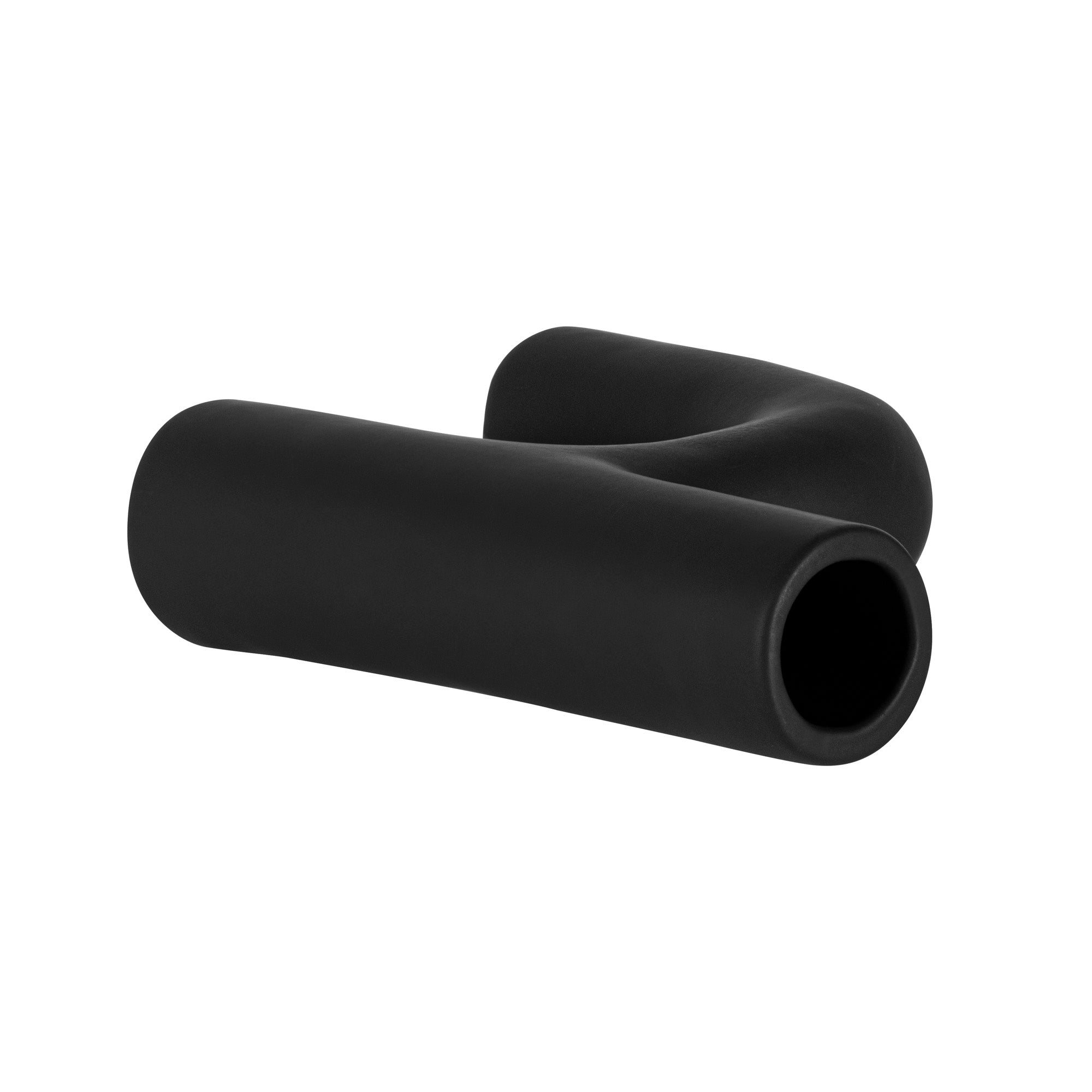 Table Art Black Ceramic H-Shaped Vase - 6'' x 2 1/4'' x 9'' - 1 count box
