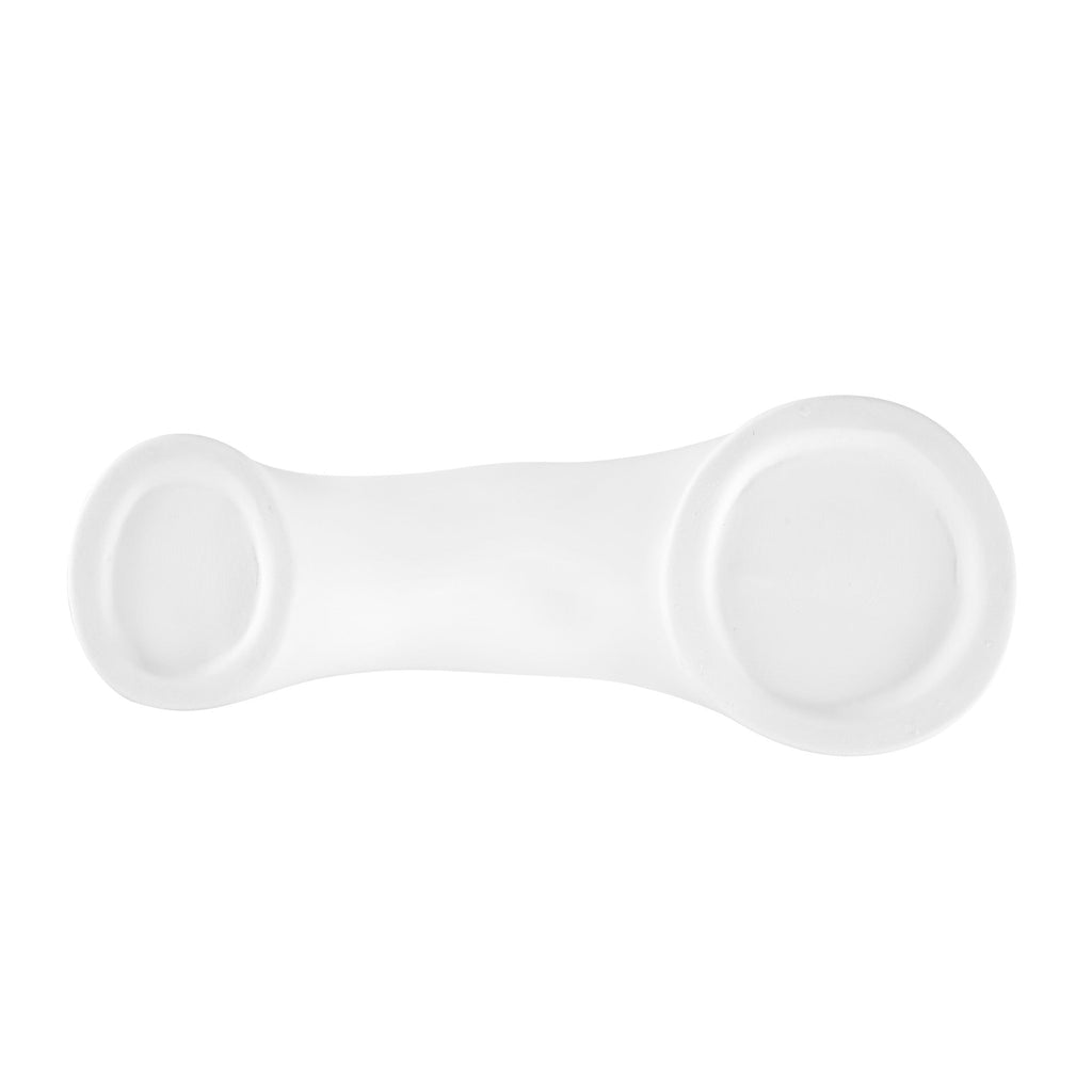 Table Art White Ceramic Soft Arch Vase - 9'' x 3 1/4'' x 8'' - 1 count box