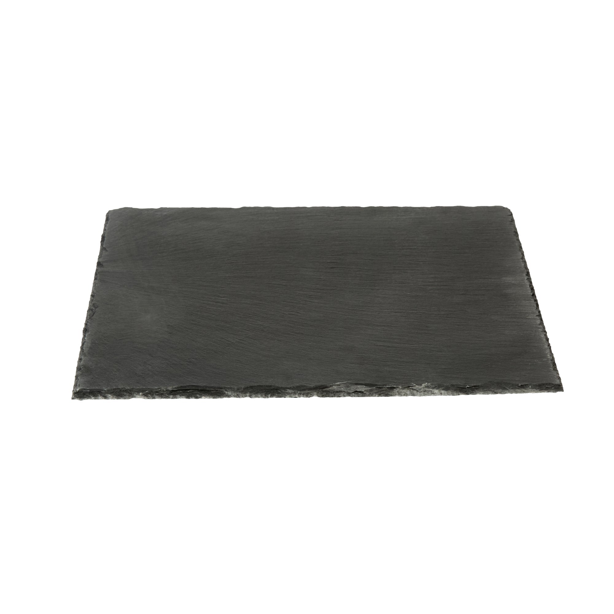 Stone Tek Square Black Slate Serving Tray - 12" x 12" - 4 count box