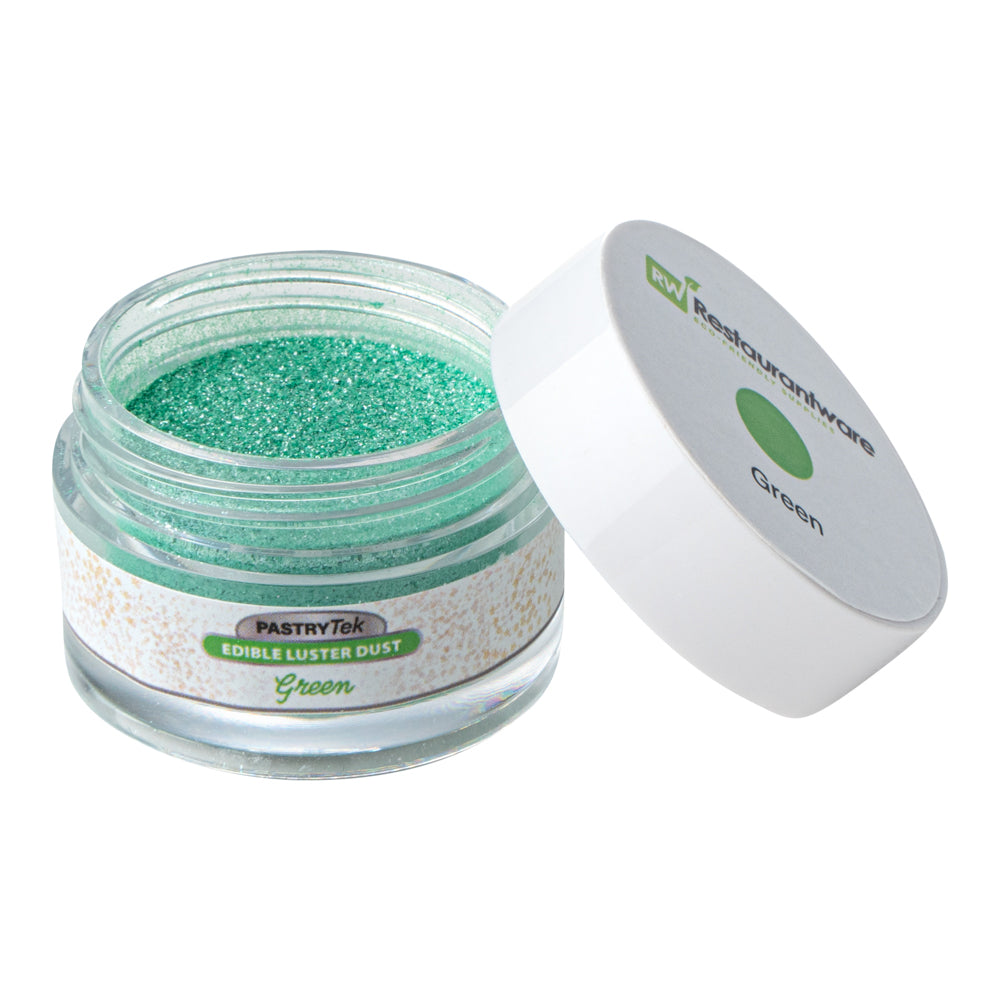 Pastry Tek 5g Green Edible Luster Dust - Food Grade - 1 count box
