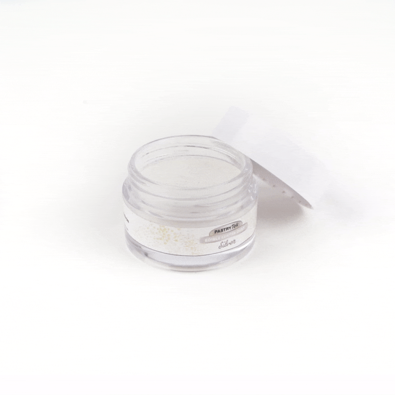 Pastry Tek 5g Silver Edible Luster Dust - Food Grade - 1 count box