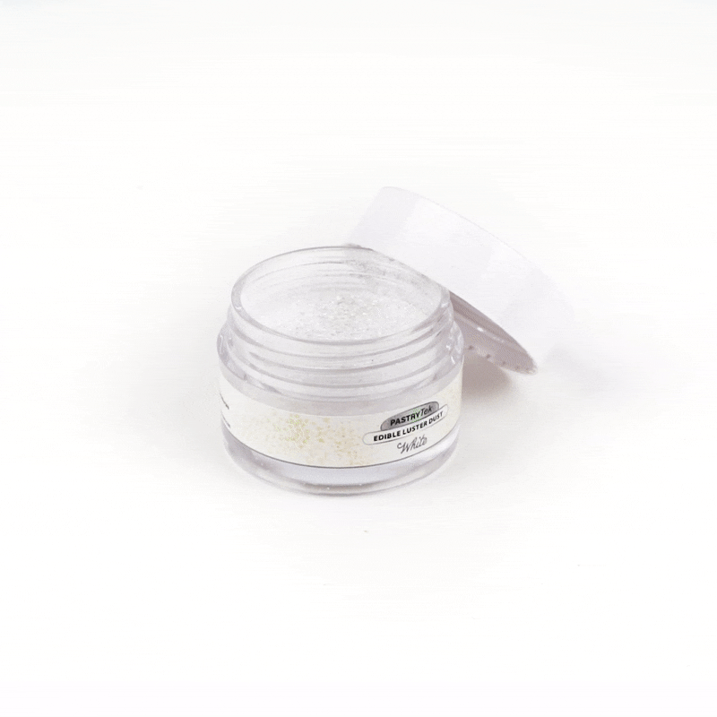 Pastry Tek 5g White Edible Luster Dust - Food Grade - 1 count box