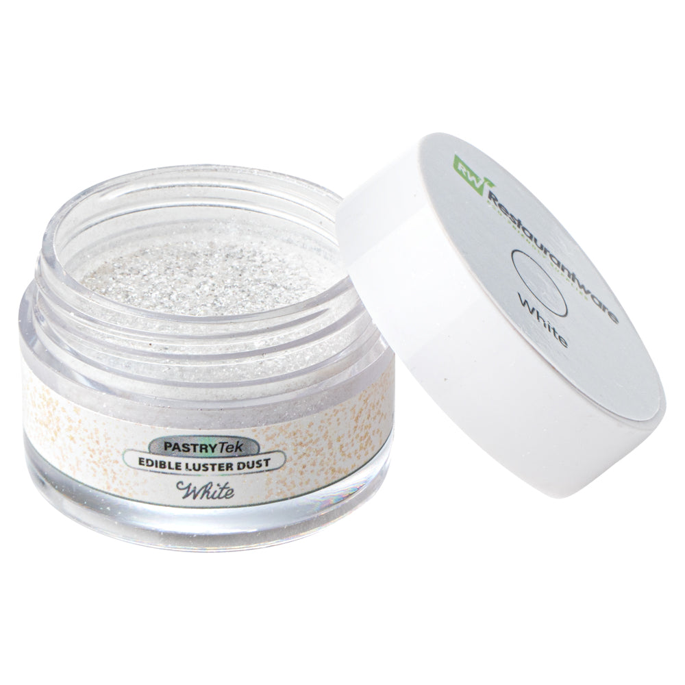 Pastry Tek 5g White Edible Luster Dust - Food Grade - 1 count box