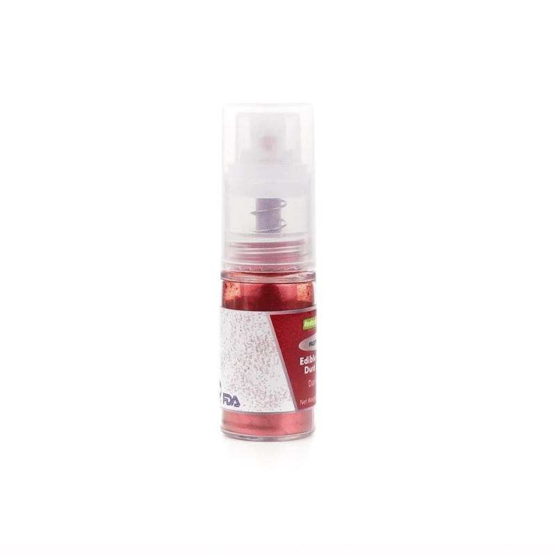 Pastry Tek 5g Dark Red Edible Glitter Dust Spray - 1 count box