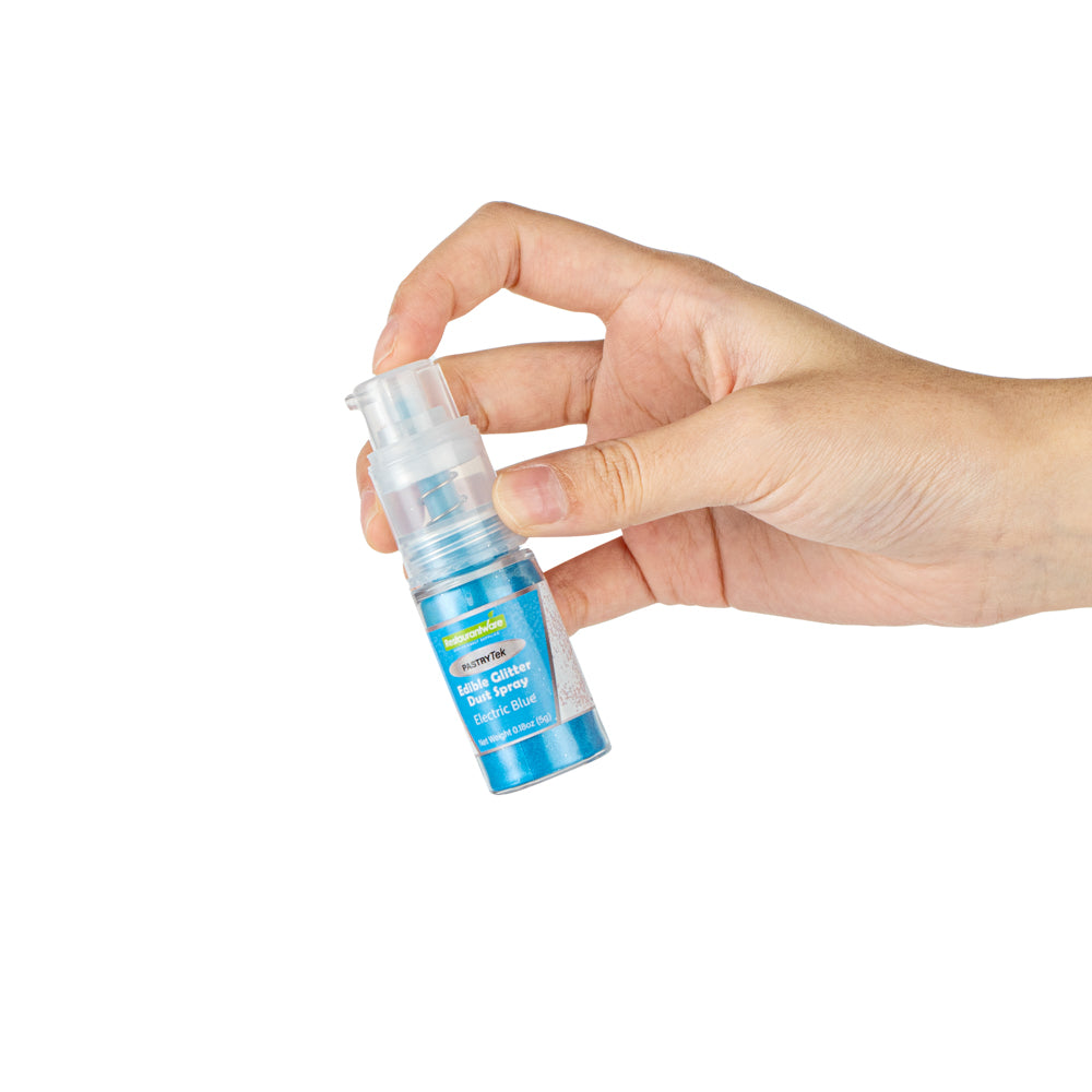 Pastry Tek 5g Electric Blue Edible Glitter Dust Spray - 1 count box