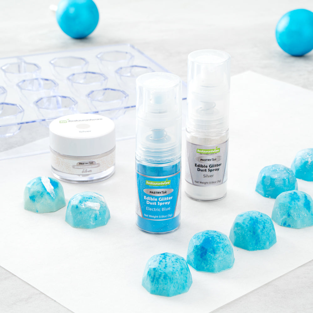 Pastry Tek 5g Electric Blue Edible Glitter Dust Spray - 1 count box