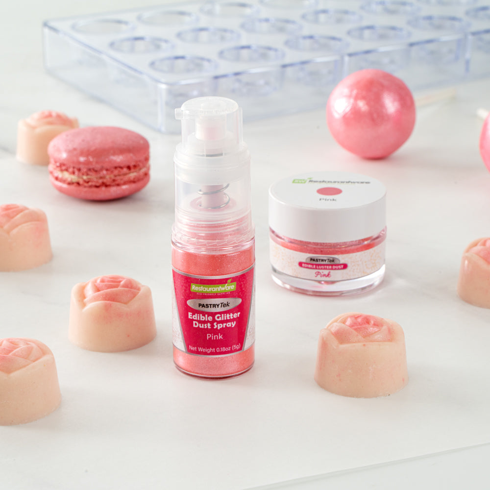 Pastry Tek 5g Pink Edible Glitter Dust Spray - 1 count box