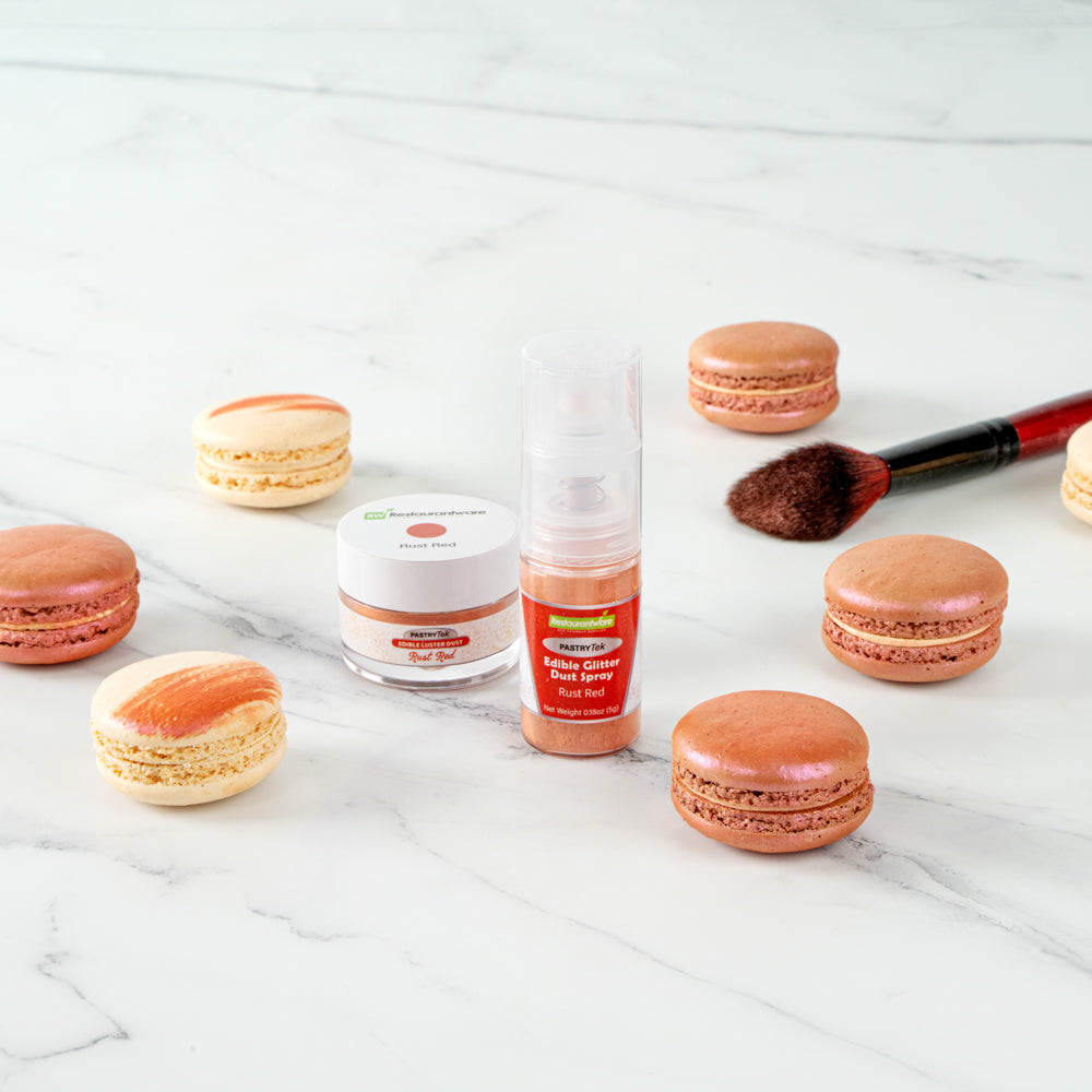 Pastry Tek Rust Red Edible Glitter Dust Spray - 1 count box