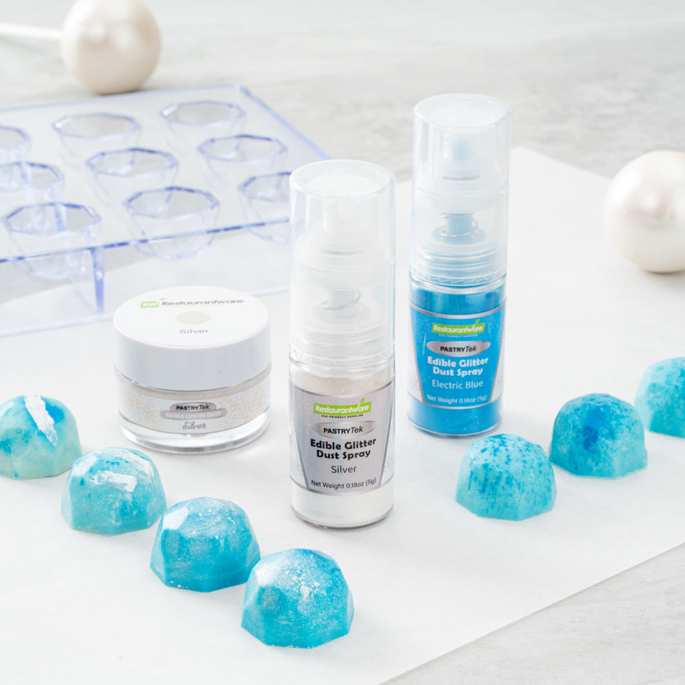 Pastry Tek 5g Silver Edible Glitter Dust Spray - 1 count box