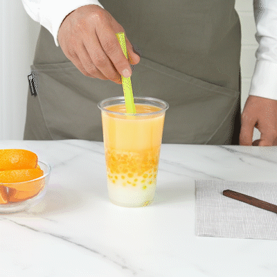 Tea Tek 7 lb Popping Boba - Orange - 1 count box