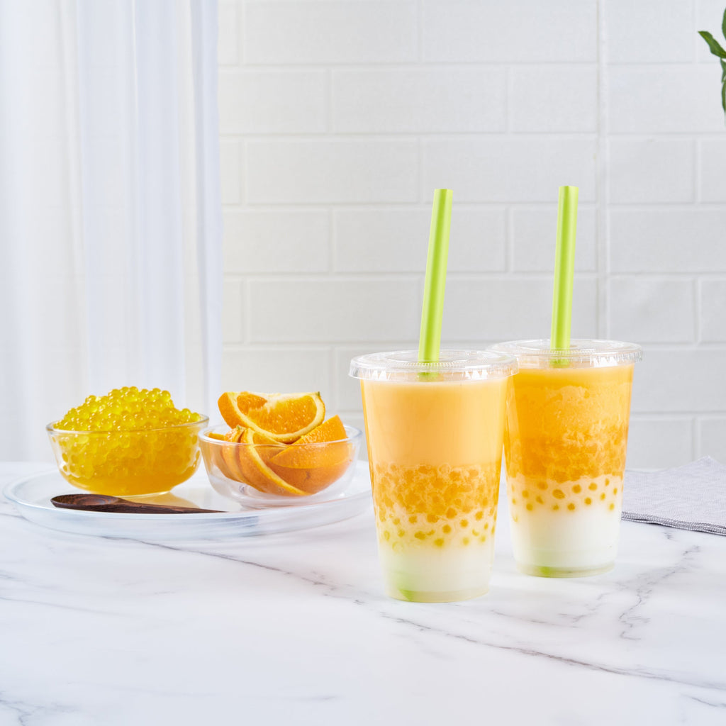 Tea Tek 7 lb Popping Boba - Orange - 1 count box
