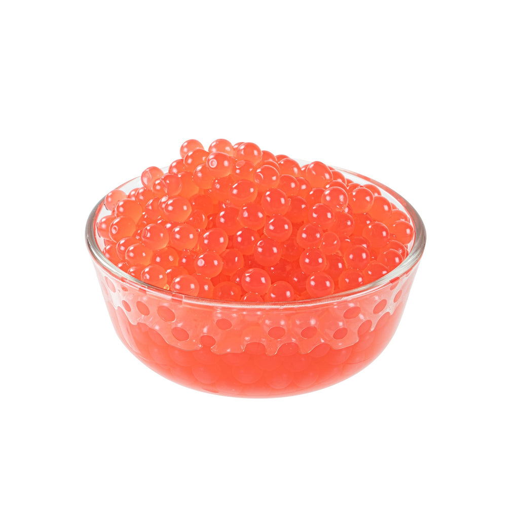 Tea Tek 7 lb Popping Boba - Strawberry - 4 count box