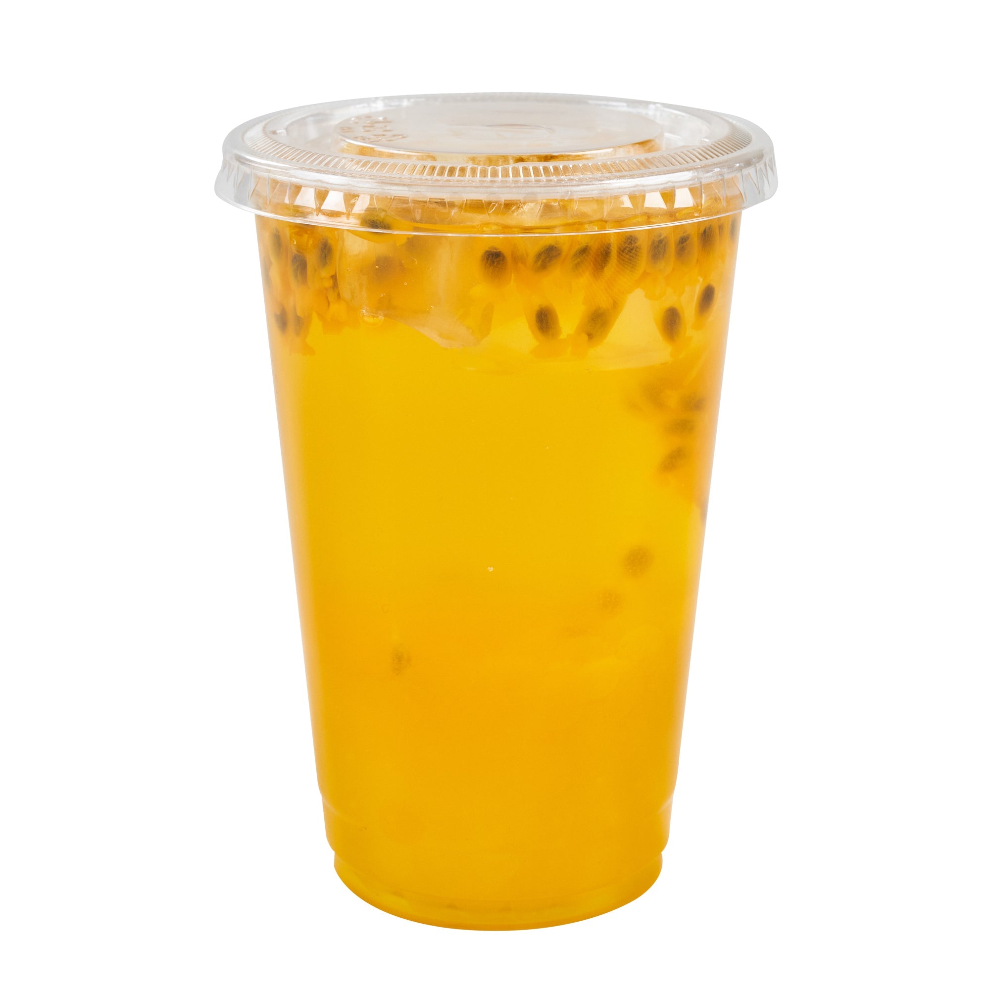 Tea Tek 7 lb Popping Boba - Passion Fruit - 4 count box
