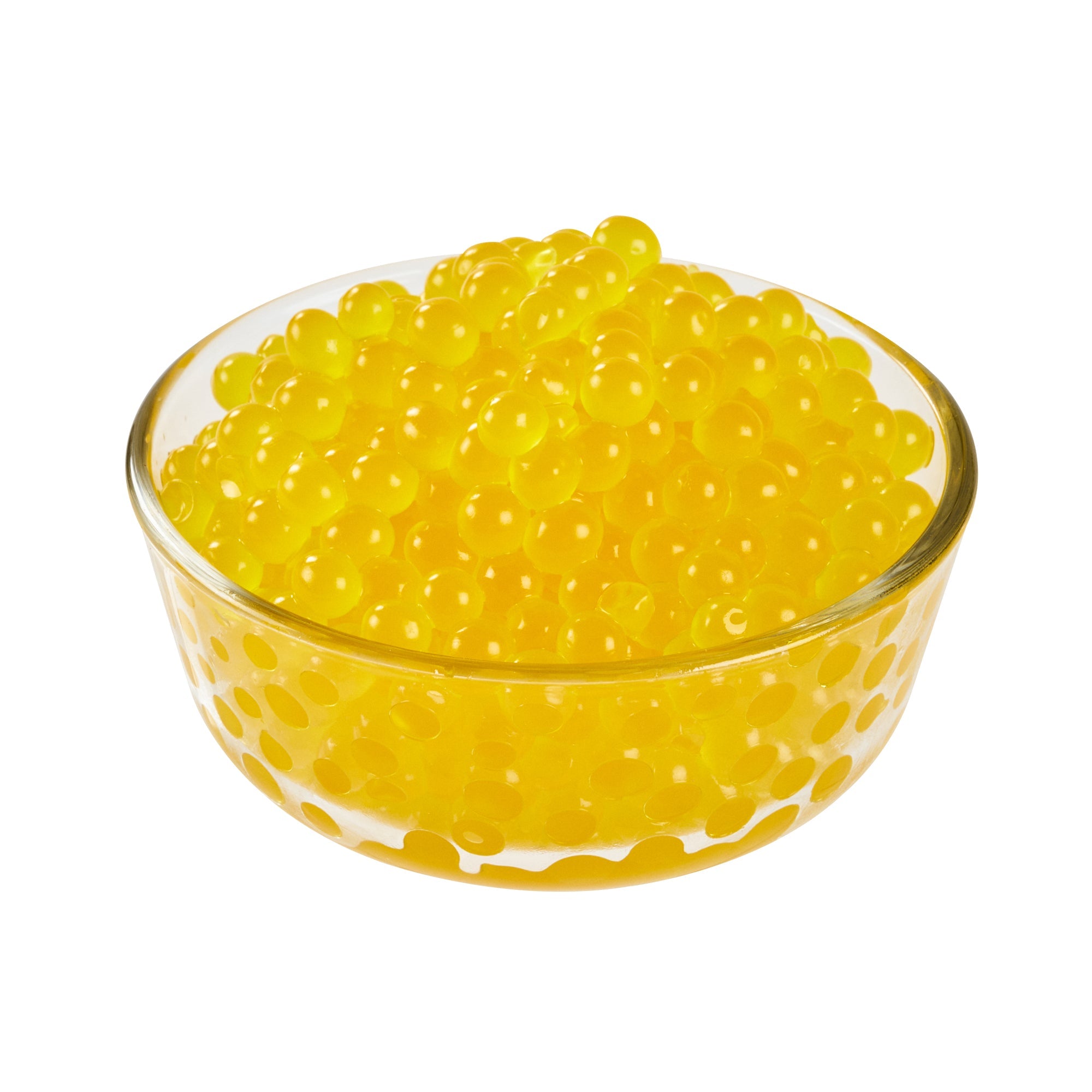 Tea Tek 7 lb Popping Boba - Passion Fruit - 4 count box