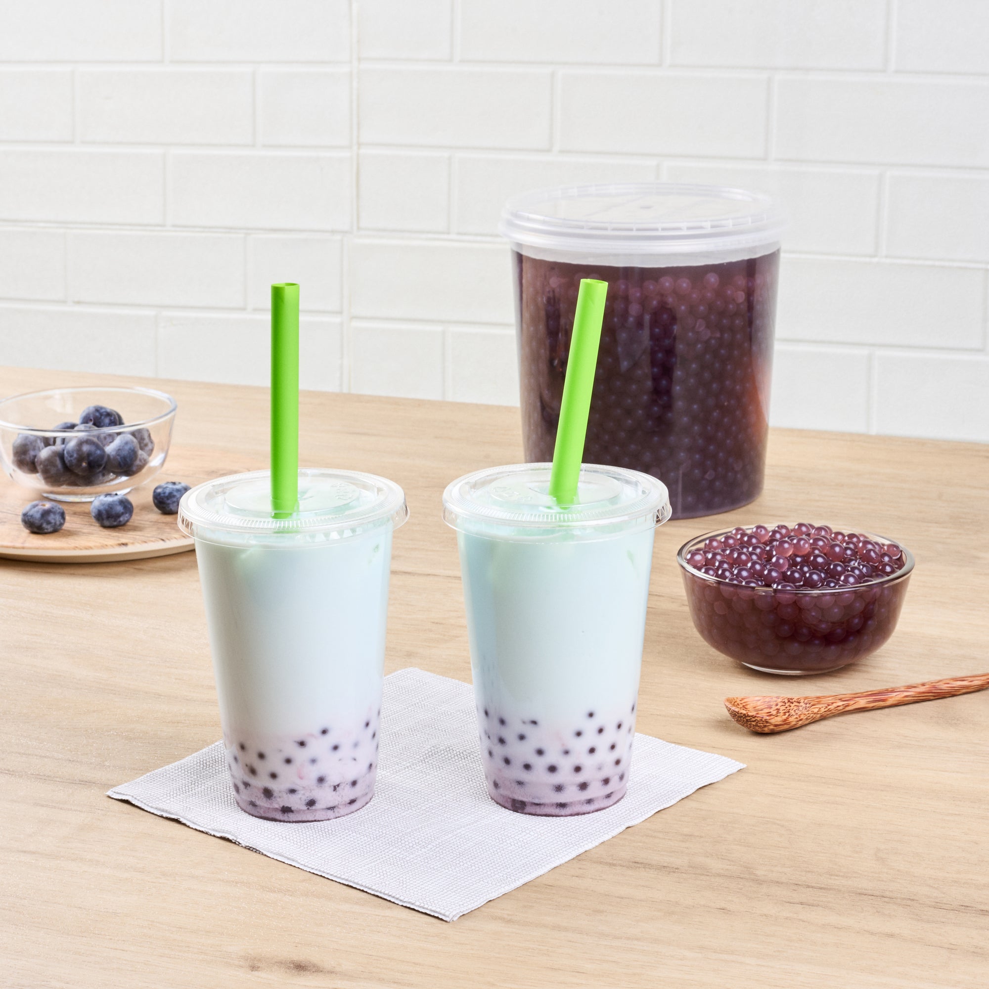 Tea Tek 7 lb Blueberry Popping Boba - 4 count box