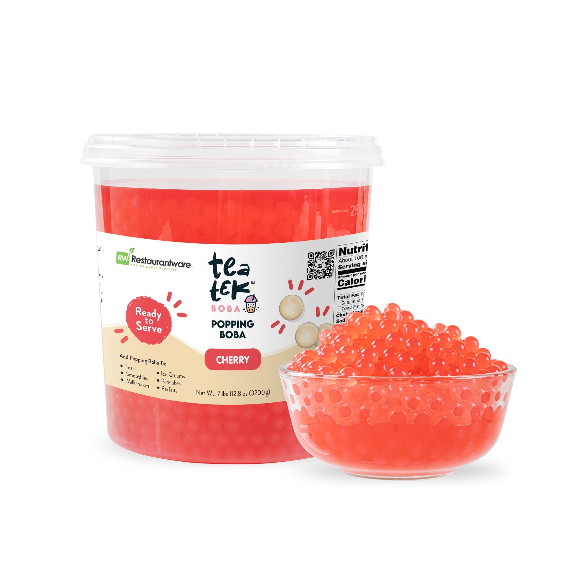 Tea Tek 7 lb Cherry Popping Boba - 1 count box