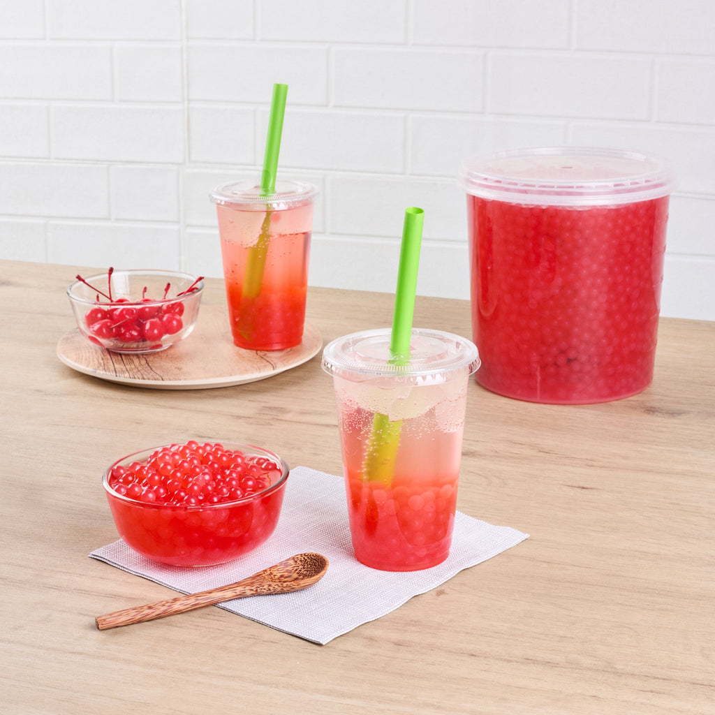 Tea Tek 7 lb Cherry Popping Boba - 4 count box