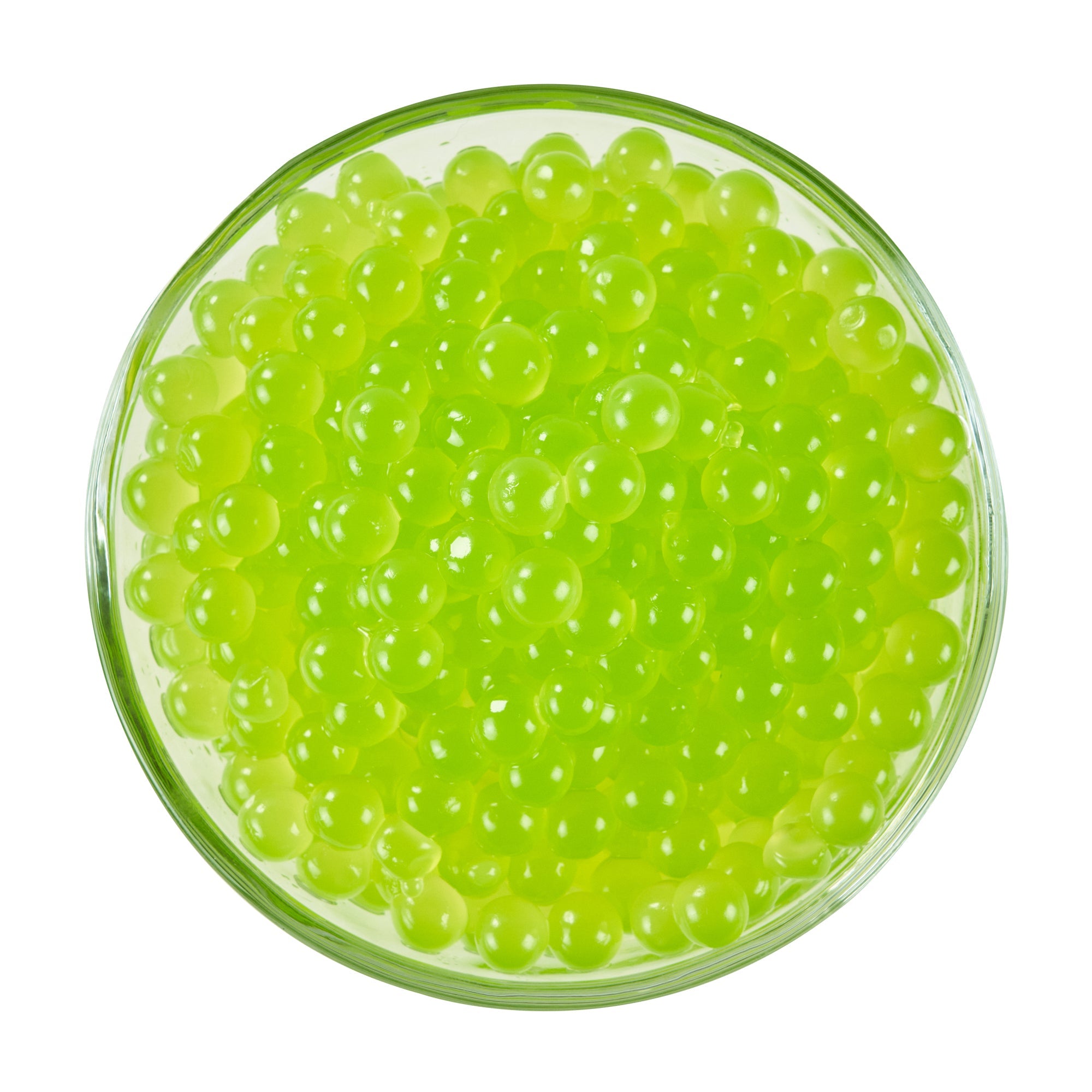 Tea Tek 7 lb Green Apple Popping Boba - 4 count box