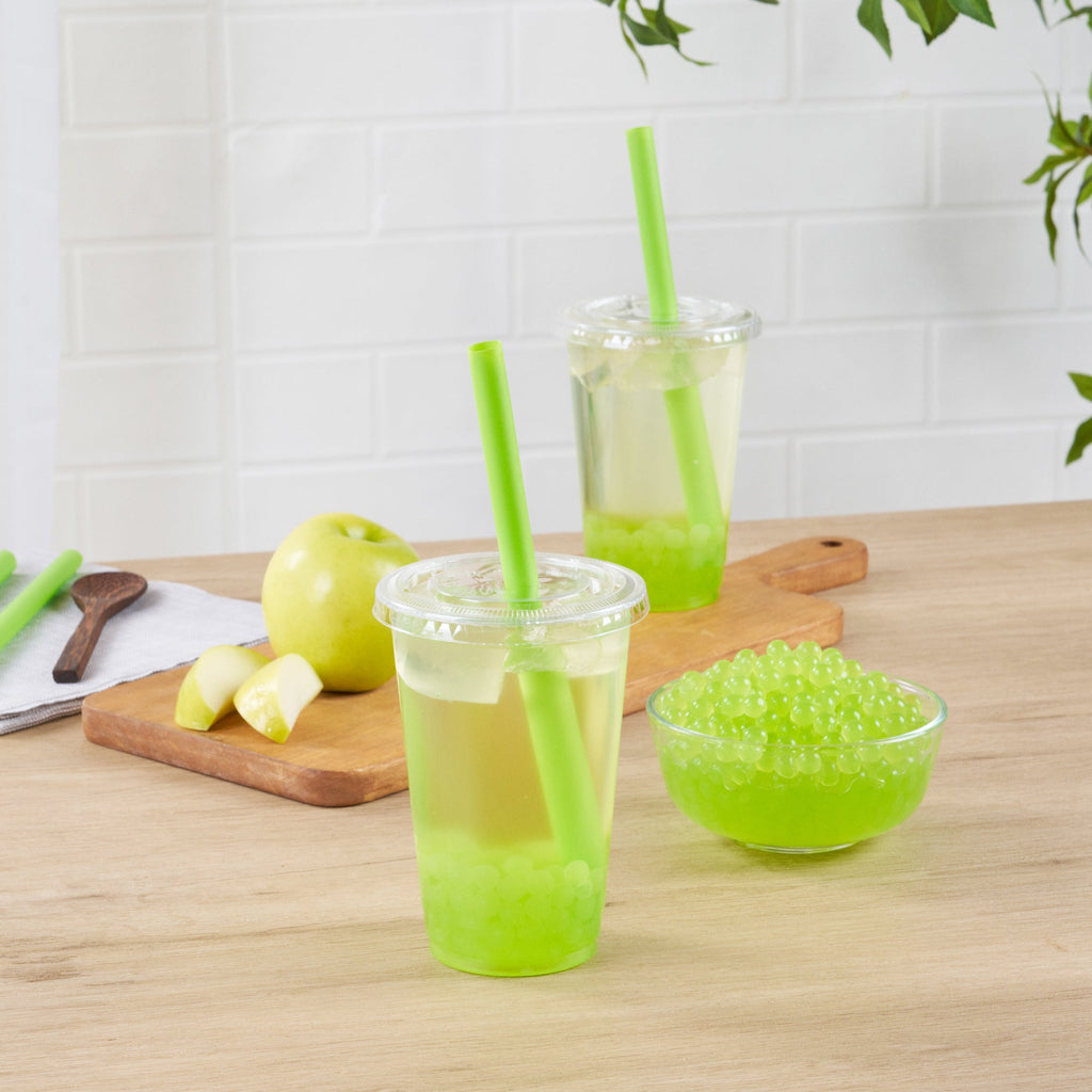 Tea Tek 7 lb Green Apple Popping Boba - 4 count box