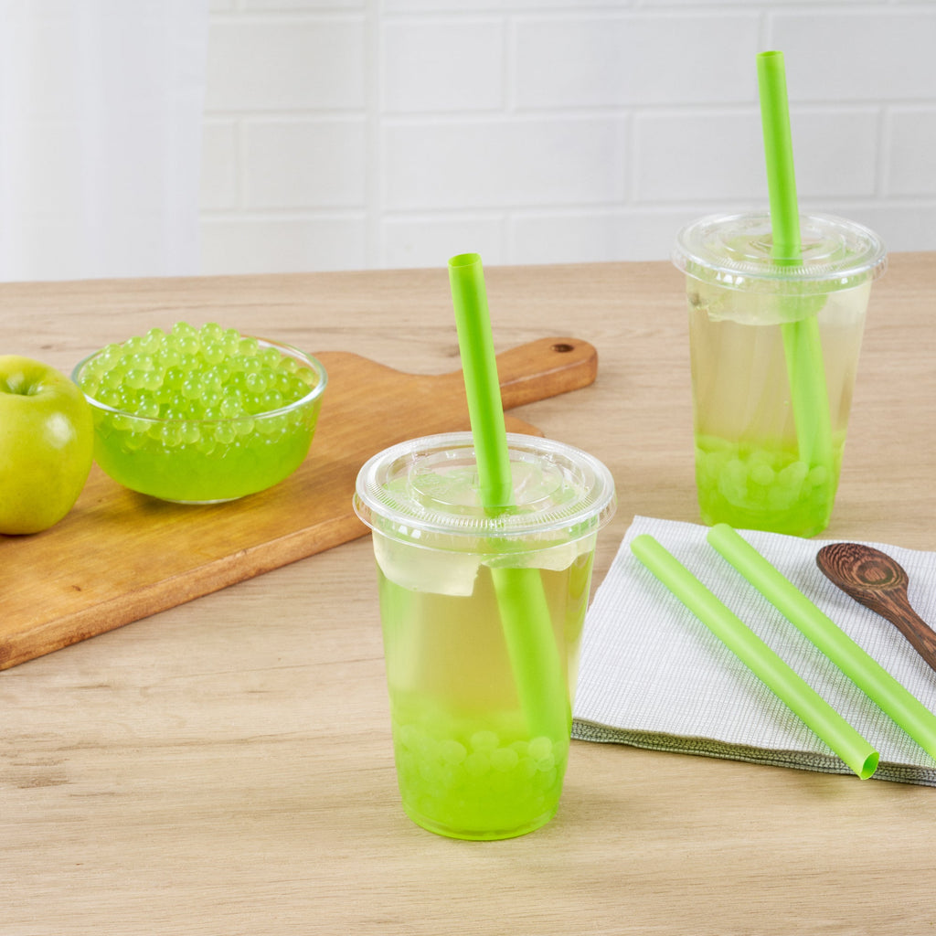Tea Tek 7 lb Green Apple Popping Boba - 4 count box